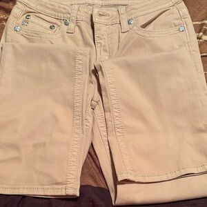 Miss Me Women's Boot Cut Jeans in Tan Slim fit